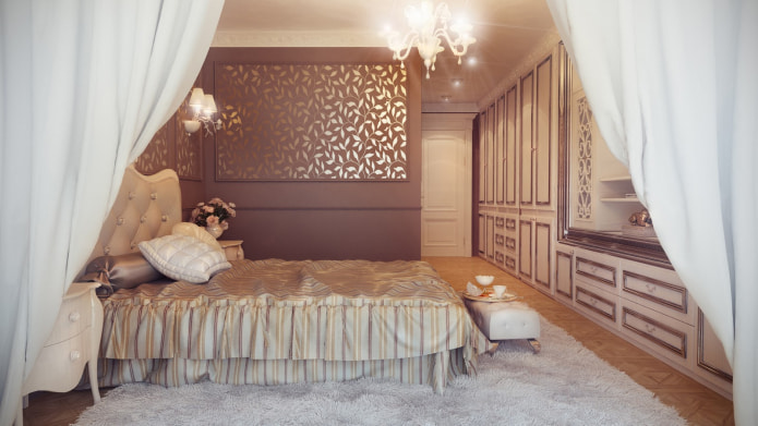 Braun und Gold im Interieur