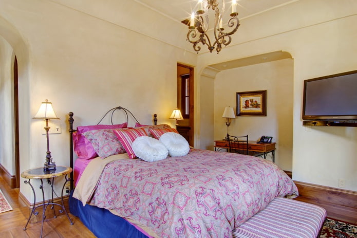 Nachttische aus Schmiedeeisen im Schlafzimmer