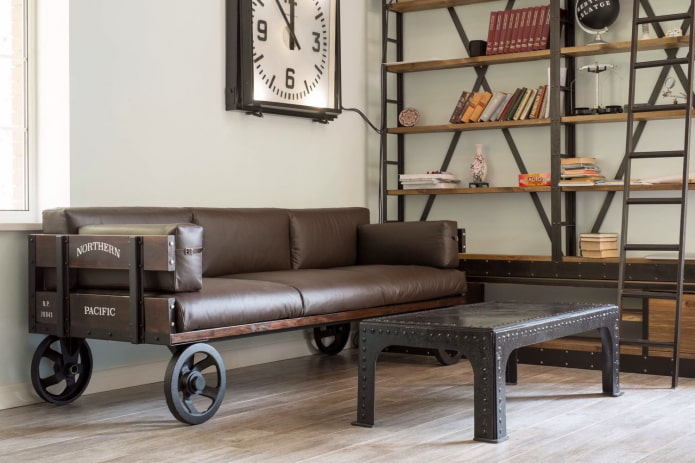 geschmiedete Struktur im Loft-Stil