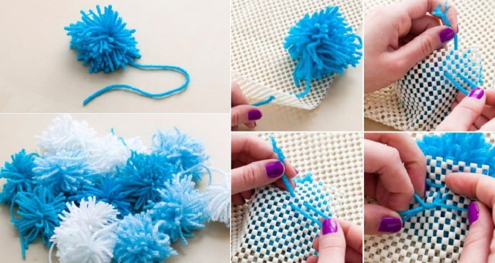 Pompons binden