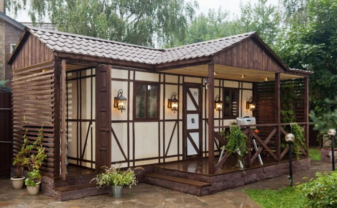 Fachwerk-Gartenhaus