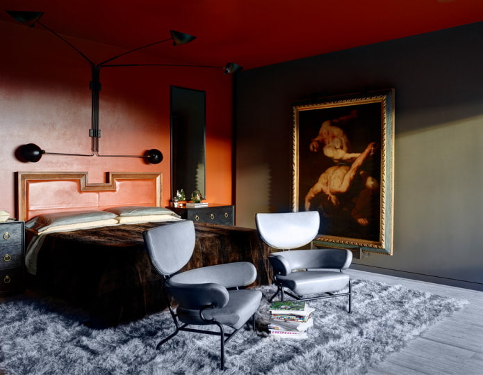 Schlafzimmer im modernen Fusion-Stil