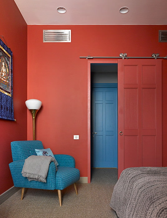 Rot-blaues Zimmer