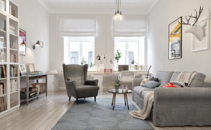 Sessel im skandinavischen Stil