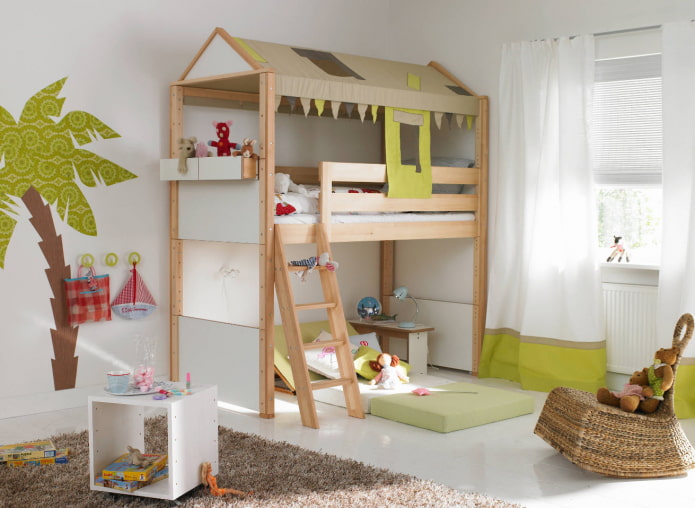 hausförmiges Bett