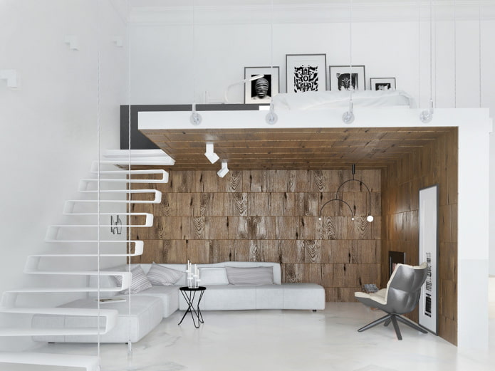 minimalistisches Wohnzimmerinterieur