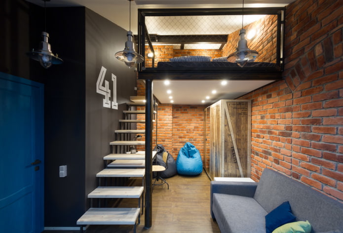 Interieur im Loft-Stil
