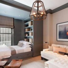 Wie stellt man ein Bett in einer Einzimmerwohnung auf?-2