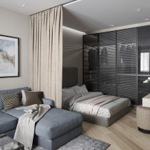 Wie stellt man ein Bett in einer Einzimmerwohnung auf?-4