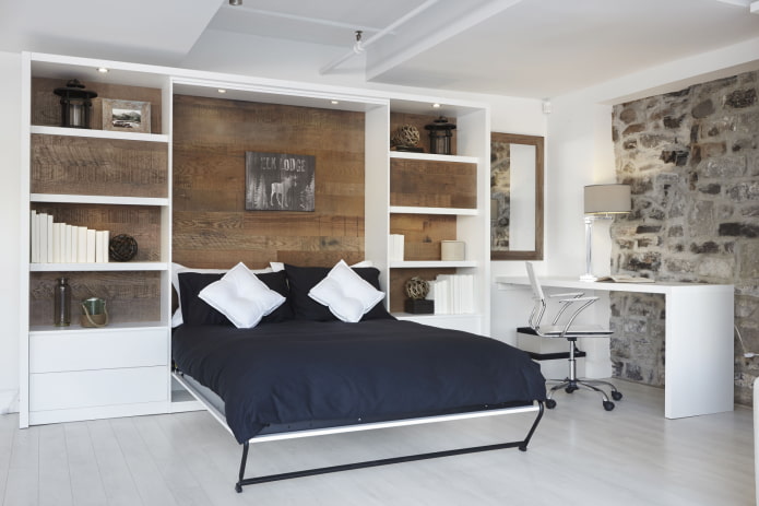 Einbaubett-Design im Innenraum