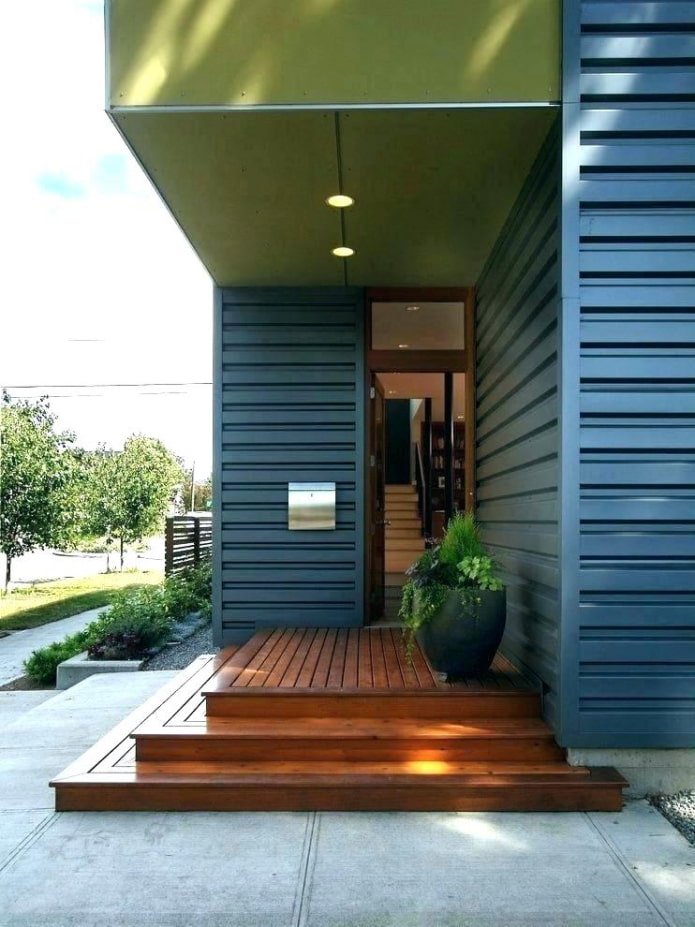 Haus mit einer Eckveranda
