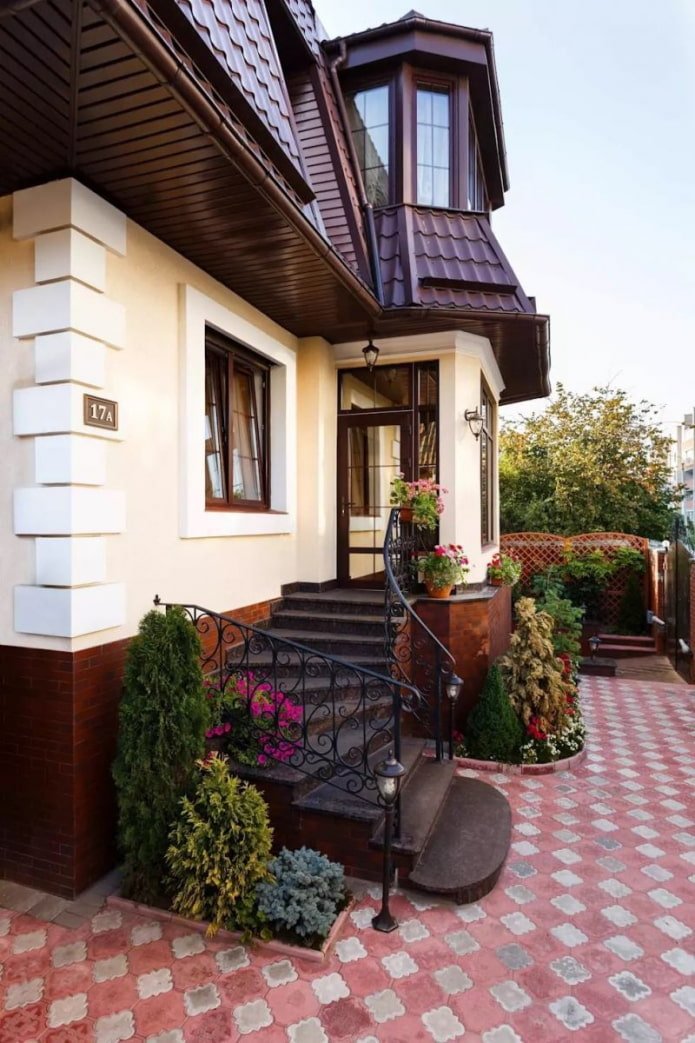 Standort der Verandaerweiterung für das Haus
