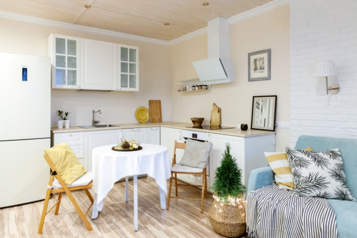 Innenarchitektur Küche-Wohnzimmer