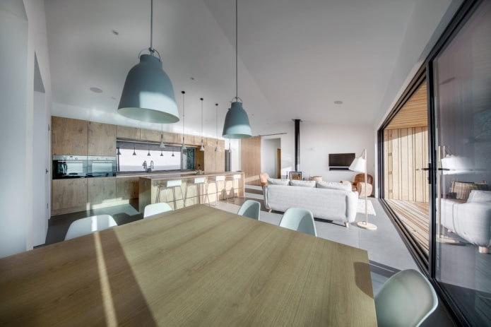 modernes Interieur einer Wohnküche