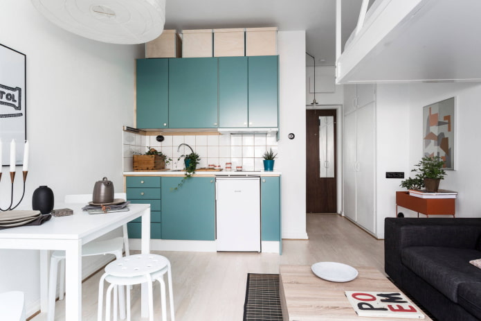 Azurblaues Set