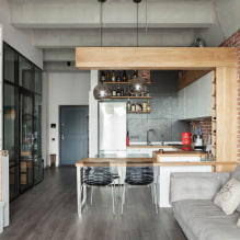 Wie gestaltet man eine Wohnküche im Loft-Stil?-3