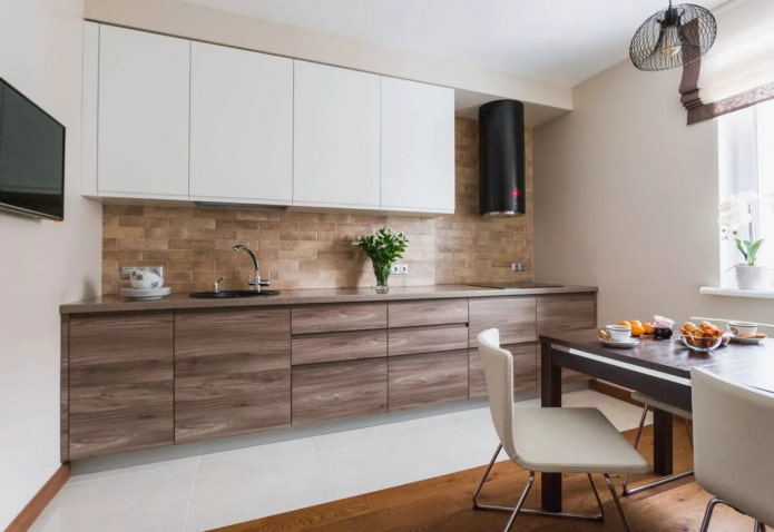 Holzähnliche Küche aus MDF