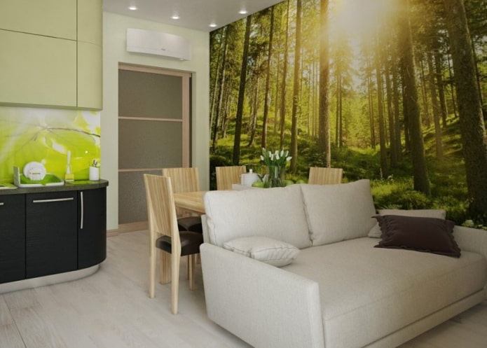 Sofa im Kücheninterieur