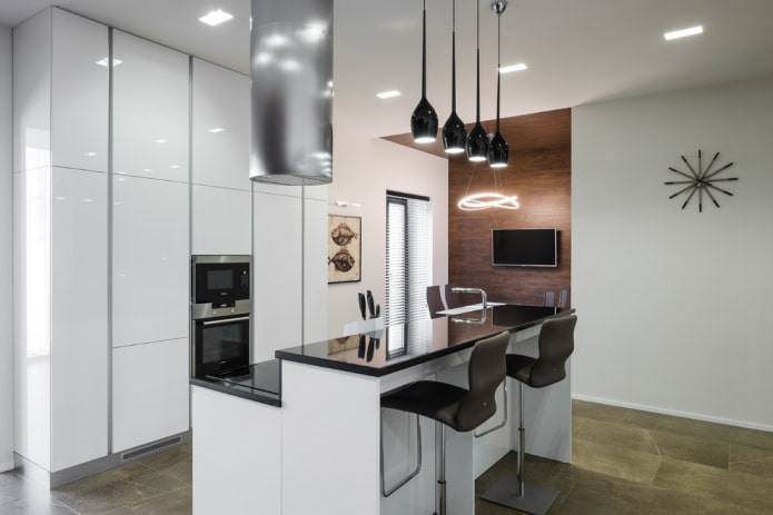 Inseldesign im Kücheninterieur