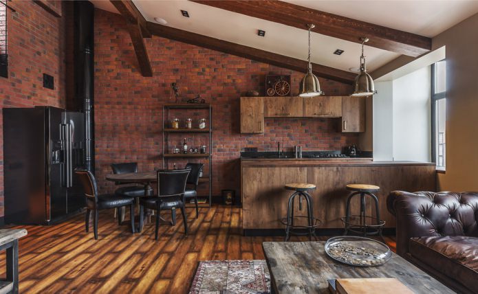 Innenraum im Loft-Stil