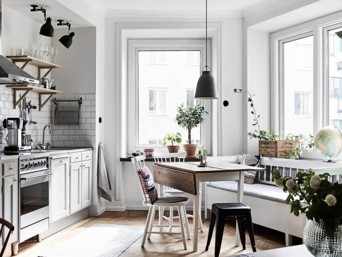 Küche im Scandi-Stil