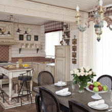 Küche im Landhausstil: Funktionen, Ideen für Haus und Wohnung-1