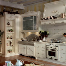 Küche im Landhausstil: Funktionen, Ideen für Haus und Wohnung-3
