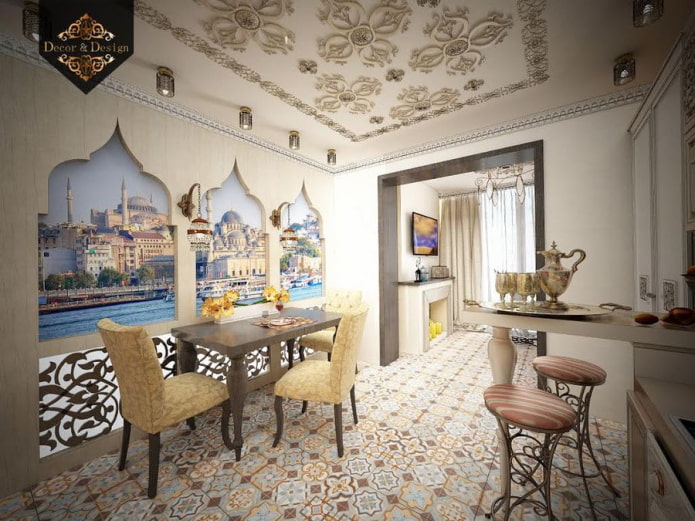 Nischendekor im orientalischen Stil