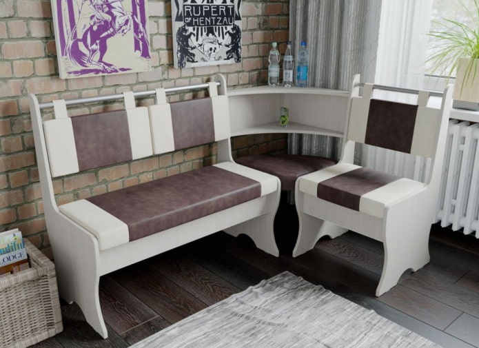 Möbelecke mit Bar in der Küche