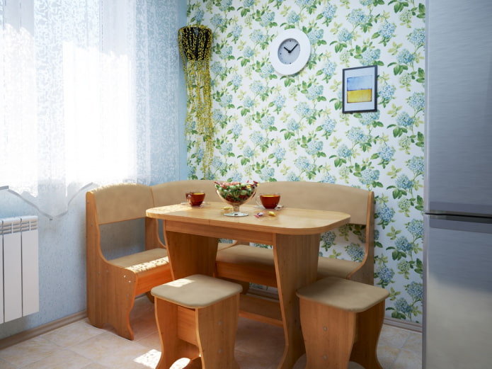 Ecke für eine kleine Küche