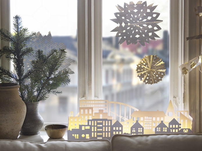 Stadt auf der Fensterbank