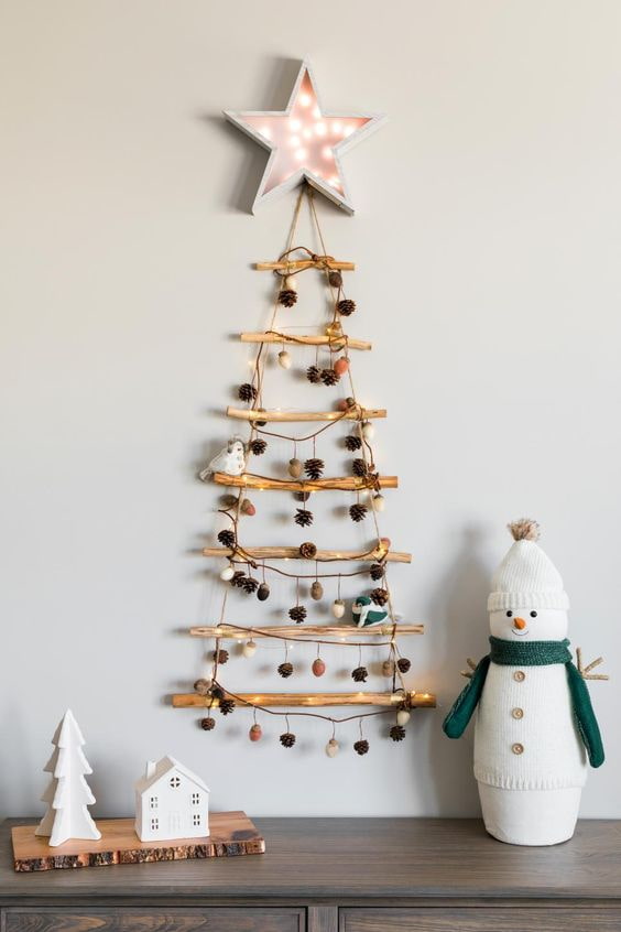 Weihnachtsbaum an der Wand