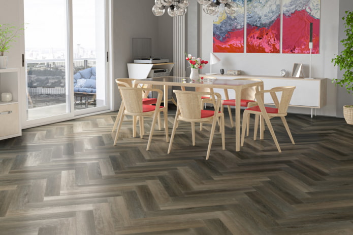 Quarzlaminat im Esszimmer