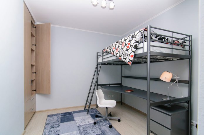 Einzimmerwohnung 44 m² mit Kinderzimmer