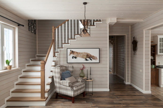 Wendeltreppe im Inneren eines Privathauses