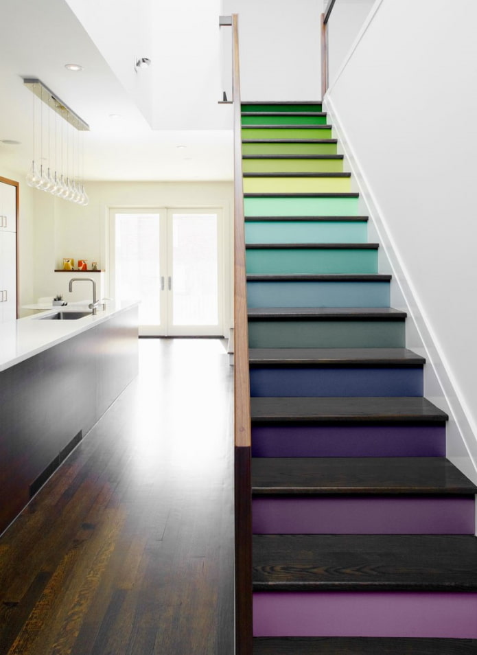 Treppendesign im Inneren eines Privathauses