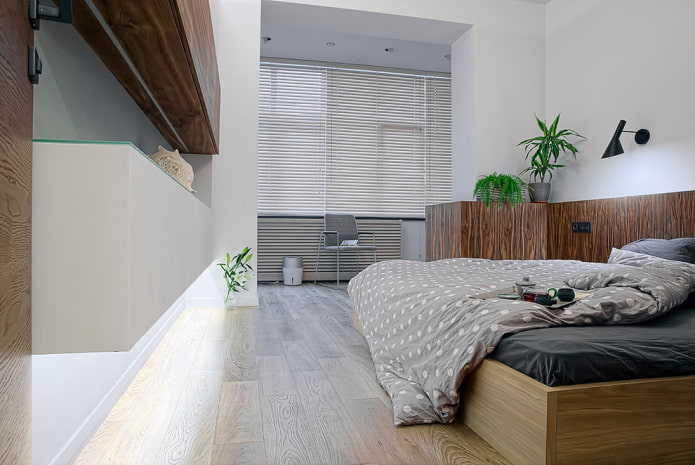 Linoleum mit Laminatimitat im Innenraum