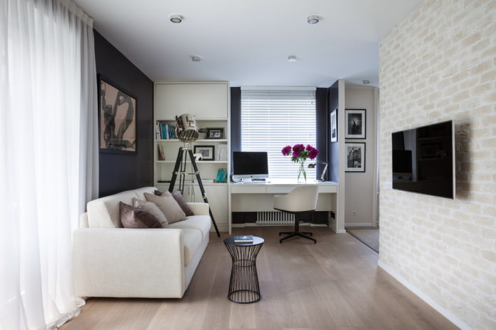 Linoleum mit Laminatimitat im Innenraum