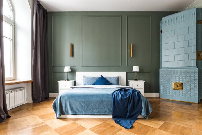 Linoleum auf dem Boden im Schlafzimmer