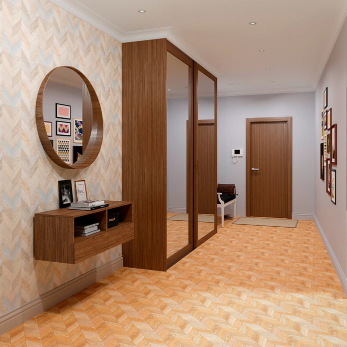 braunes Linoleum
