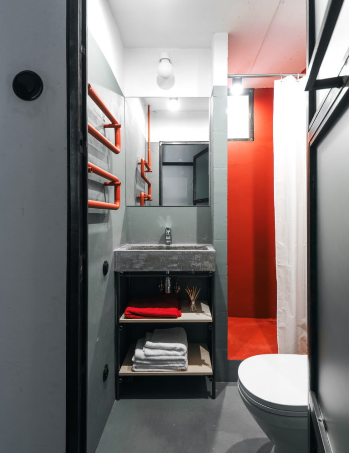 Badezimmer im Loft-Stil