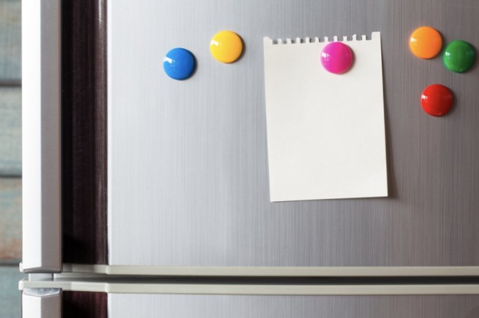 Magnete am Kühlschrank