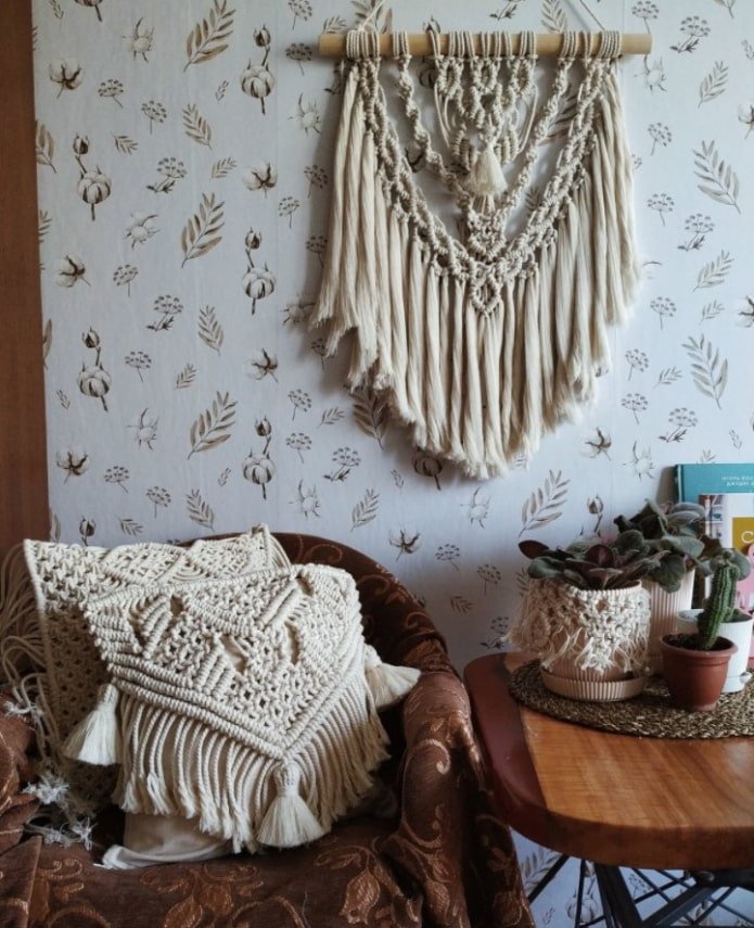Makramee im Interieur