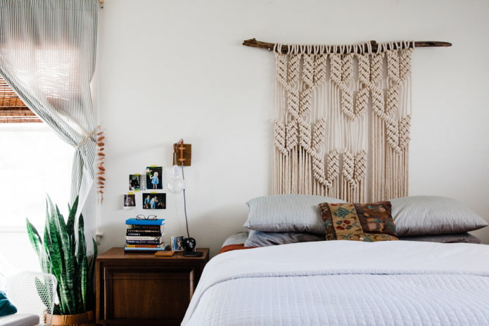 Schlafzimmer im Boho-Stil