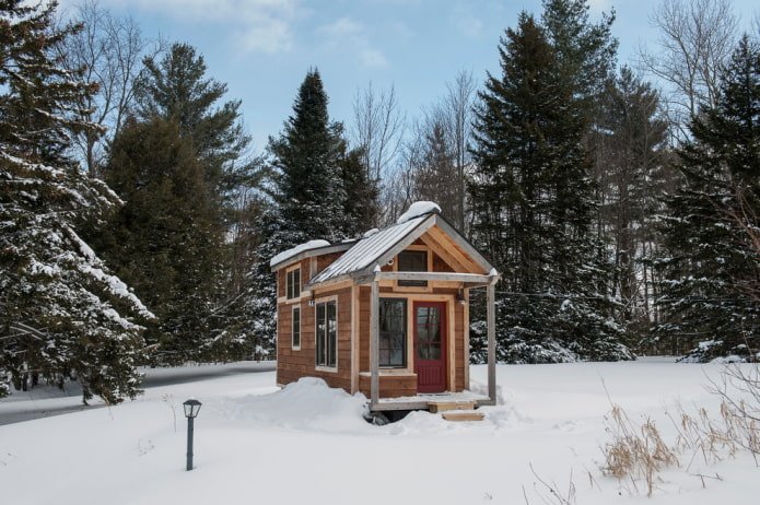 Haus im Winter