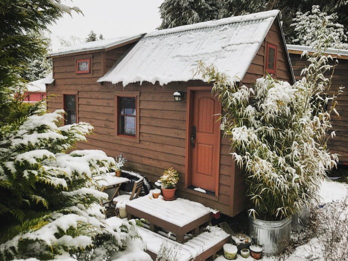 Kleines Sattelhaus im Winter