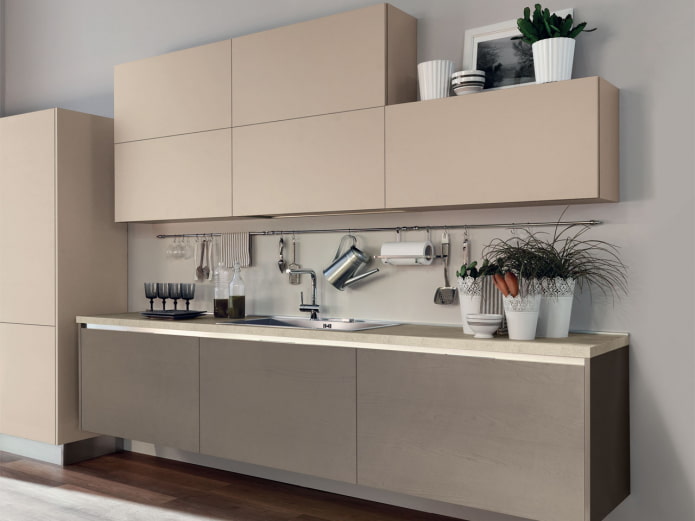 beige matte Fassaden