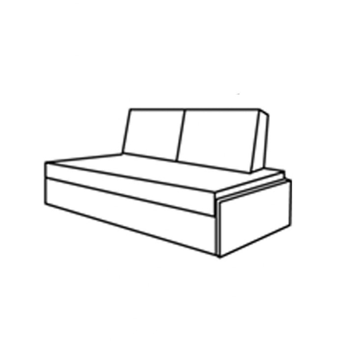 Zusammengebautes Delphin-Sofa