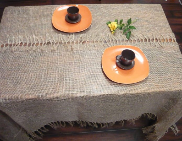 nähfreie Tischdecke