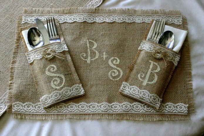 Sackleinen-Serviette